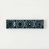 Botanical Motif Cutlery Rest — Navy