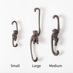 Cast Iron Monkey Hook — Medium