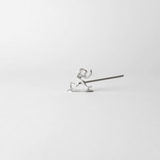 Chōjū-giga monkey incense holder holding incense stick, capturing the dynamic motion of the leaping monkey from Japan’s famous animal caricature scrolls.