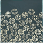 Furoshiki 100 – Isa Monyo “Pine” Reversible, Blue - Green & Deep Gray (Water - Repellent)