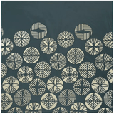 Furoshiki 100 – Isa Monyo “Pine” Reversible, Blue - Green & Deep Gray (Water - Repellent)