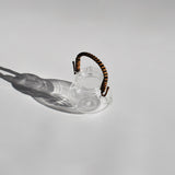 Glass Kyusu Teapot with Rattan Handle — 250ml