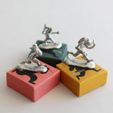 Choju Giga incense holders complete set featuring rabbit, frog, and monkey figures inspired by traditional Japanese scroll art.