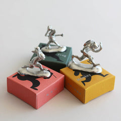 Choju Giga incense holders complete set featuring rabbit, frog, and monkey figures inspired by traditional Japanese scroll art.