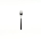 Sori Yanagi stainless steel pasta fork with a sleek, modern design, photographed on a white background to highlight its polished finish.