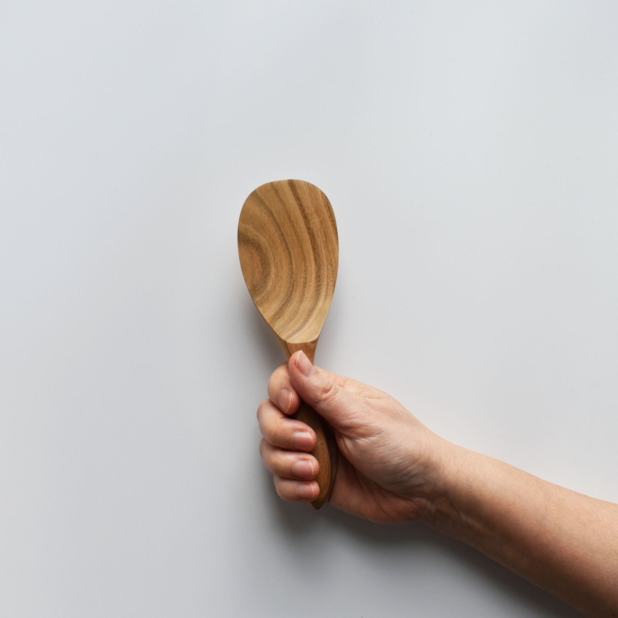 Sakura Wood Round Rice Paddle