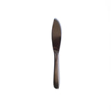 Sori Yanagi stainless steel table knife with a sleek, minimalist design, photographed on a white background.